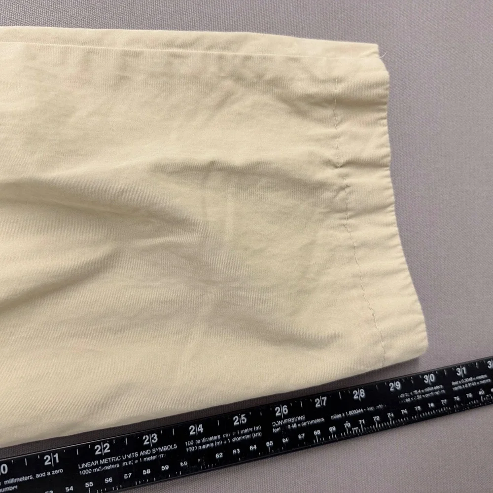 Polo Ralph Lauren Mens Khaki Chino Pants 38x32 Tan 100% Cotton Flat Front Chinos